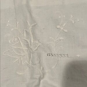 Luxurious White Embroidered pillow sham